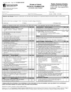 private or school physical exam form | Howard Gardner MI Charter School